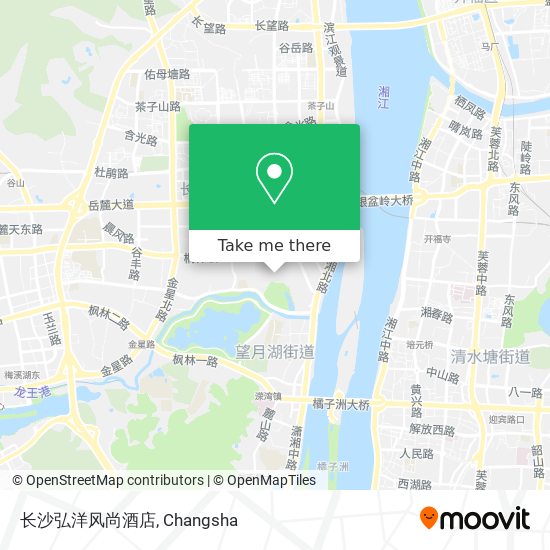 长沙弘洋风尚酒店 map