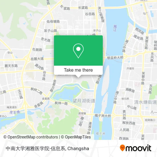 中南大学湘雅医学院-信息系 map