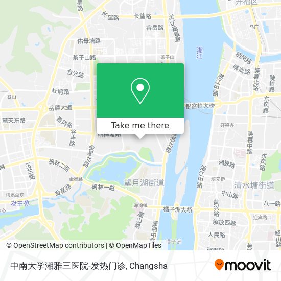 中南大学湘雅三医院-发热门诊 map