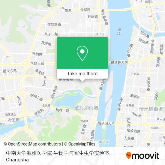 中南大学湘雅医学院-生物学与寄生虫学实验室 map