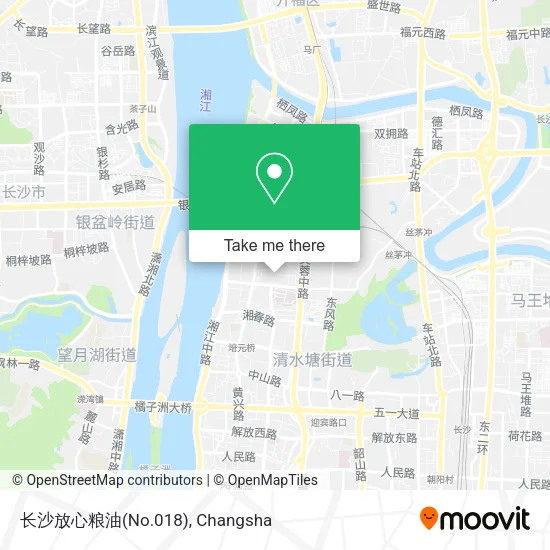 长沙放心粮油(No.018) map