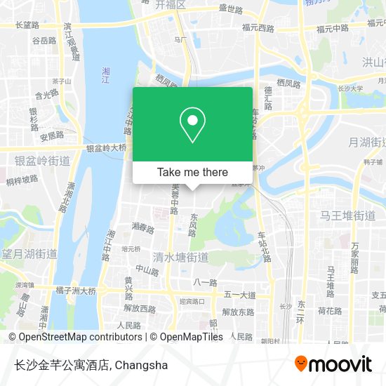 长沙金芊公寓酒店 map