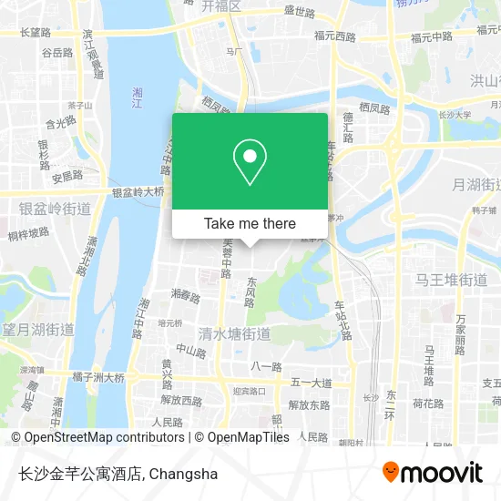 长沙金芊公寓酒店 map