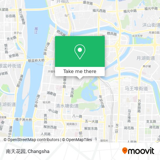南天花园 map