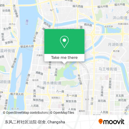 东风二村社区法院-宿舍 map