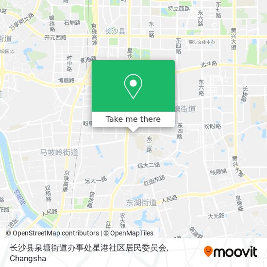 长沙县泉塘街道办事处星港社区居民委员会 map