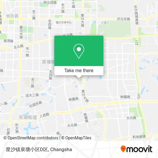 星沙镇泉塘小区D区 map