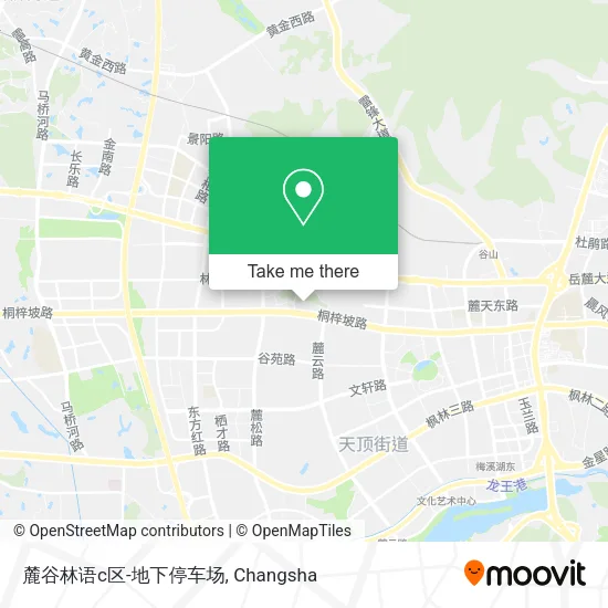 麓谷林语c区-地下停车场 map