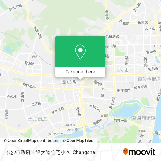 长沙市政府雷锋大道住宅小区 map