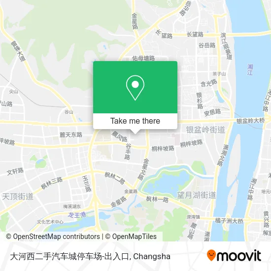 大河西二手汽车城停车场-出入口 map