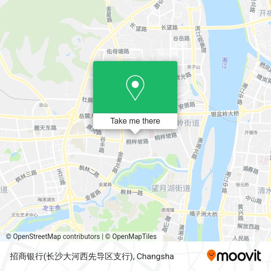 招商银行(长沙大河西先导区支行) map