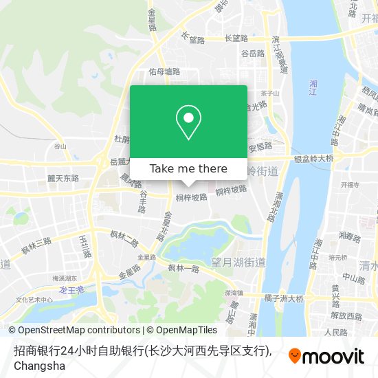 招商银行24小时自助银行(长沙大河西先导区支行) map
