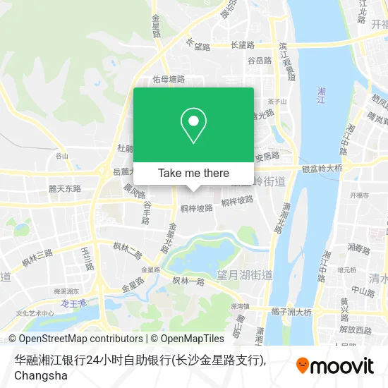 华融湘江银行24小时自助银行(长沙金星路支行) map