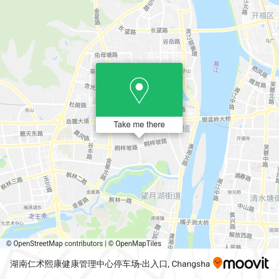 湖南仁术熙康健康管理中心停车场-出入口 map