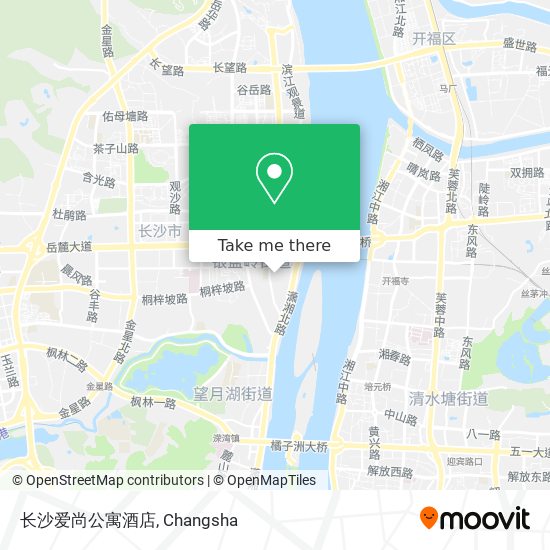 长沙爱尚公寓酒店 map