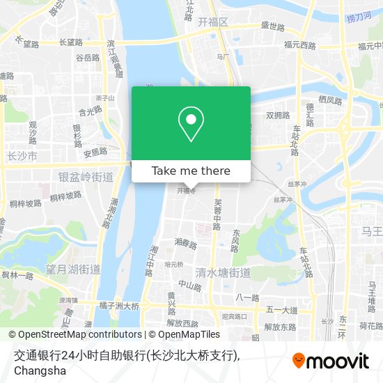交通银行24小时自助银行(长沙北大桥支行) map