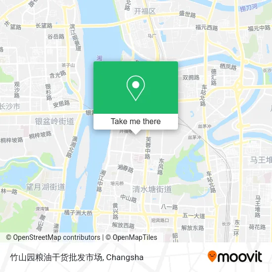 竹山园粮油干货批发市场 map
