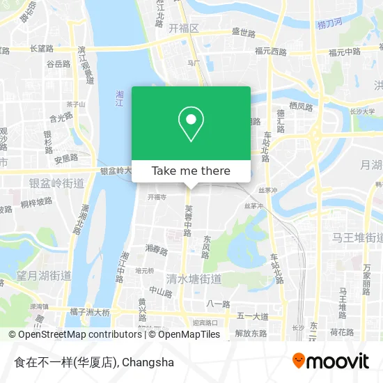 食在不一样(华厦店) map