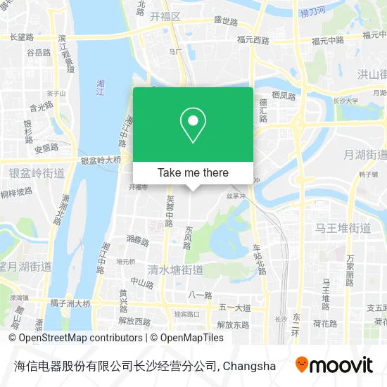 海信电器股份有限公司长沙经营分公司 map