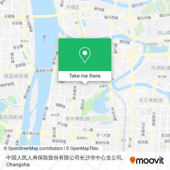 中国人民人寿保险股份有限公司长沙市中心支公司 map