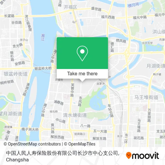 中国人民人寿保险股份有限公司长沙市中心支公司 map