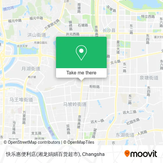 快乐惠便利店(湘龙娟娟百货超市) map