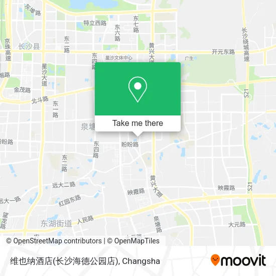 维也纳酒店(长沙海德公园店) map
