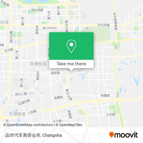 晶华汽车美容会所 map