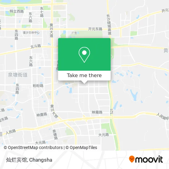 灿烂宾馆 map
