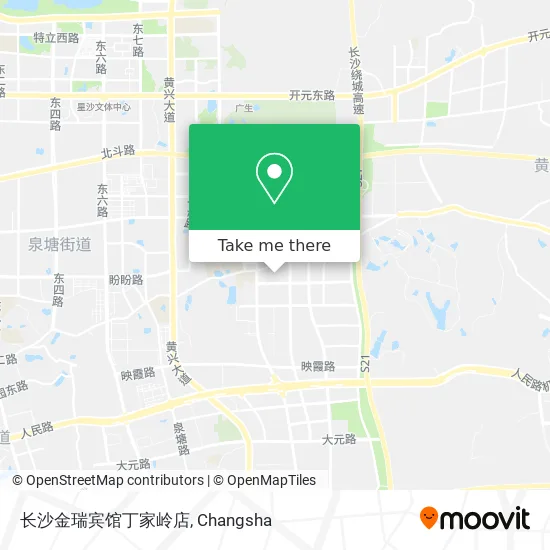 长沙金瑞宾馆丁家岭店 map