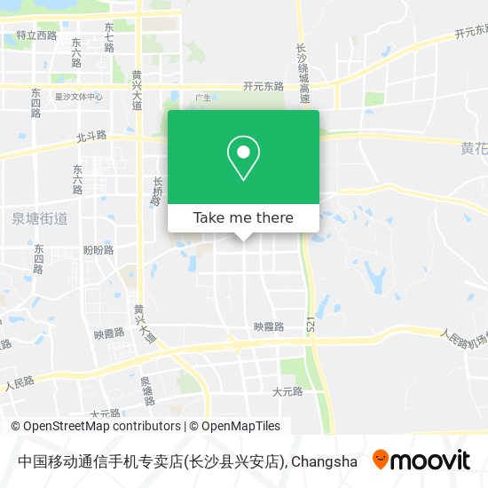 中国移动通信手机专卖店(长沙县兴安店) map