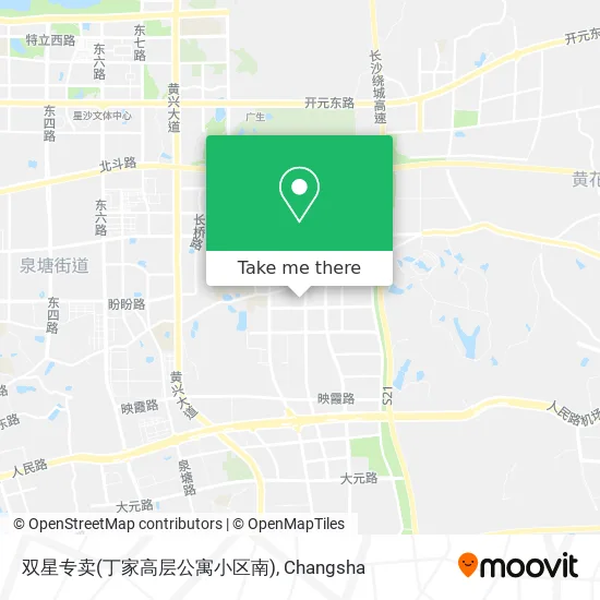 双星专卖(丁家高层公寓小区南) map