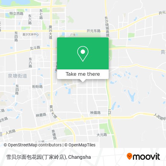 雪贝尔面包花园(丁家岭店) map