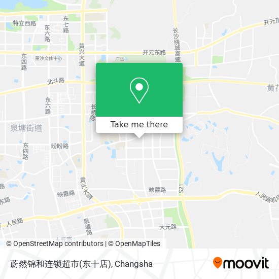 蔚然锦和连锁超市(东十店) map