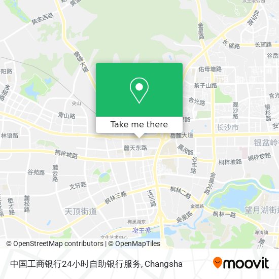 中国工商银行24小时自助银行服务 map