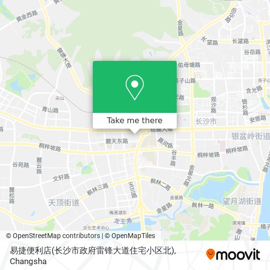 易捷便利店(长沙市政府雷锋大道住宅小区北) map