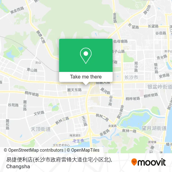易捷便利店(长沙市政府雷锋大道住宅小区北) map