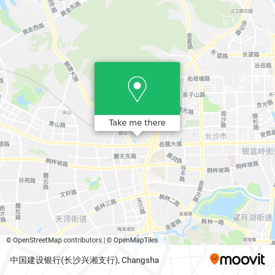中国建设银行(长沙兴湘支行) map