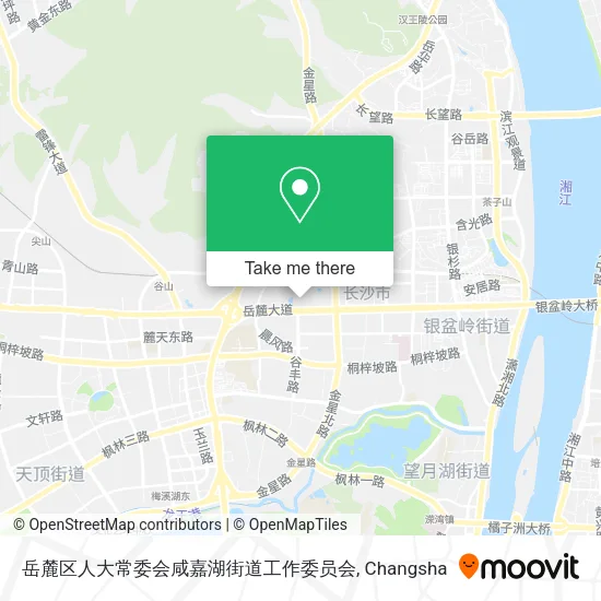 岳麓区人大常委会咸嘉湖街道工作委员会 map
