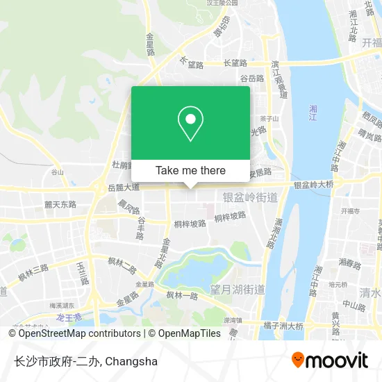 长沙市政府-二办 map