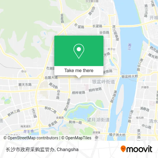 长沙市政府采购监管办 map