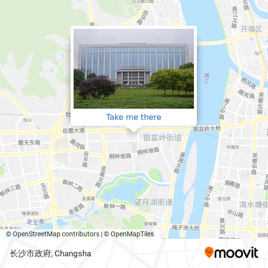 长沙市政府 map