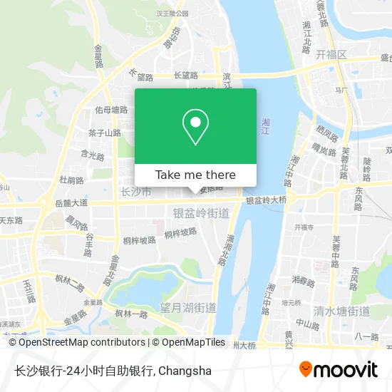长沙银行-24小时自助银行 map