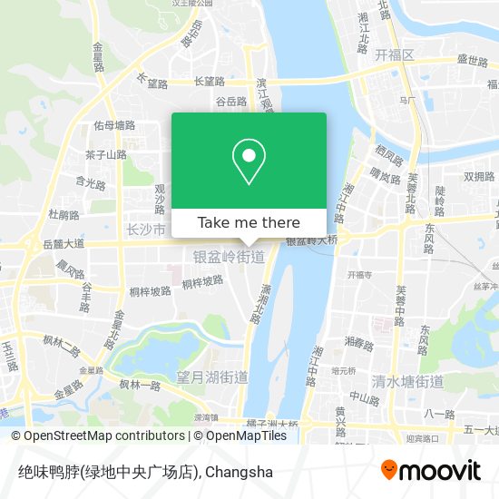 绝味鸭脖(绿地中央广场店) map