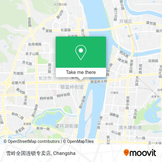雪岭全国连锁专卖店 map