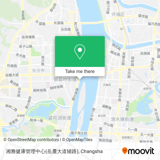 湘雅健康管理中心(岳麓大道辅路) map