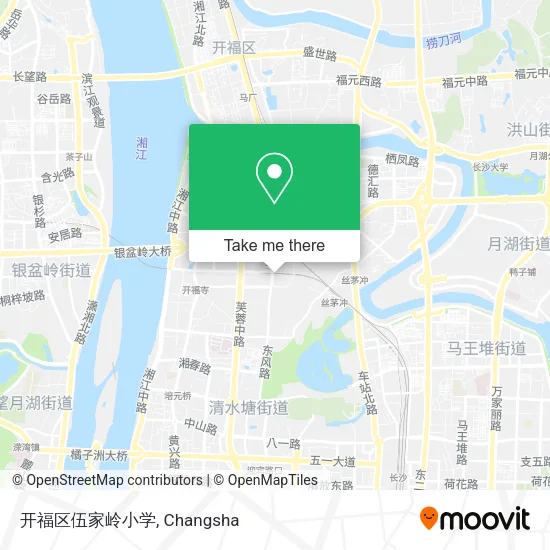 开福区伍家岭小学 map
