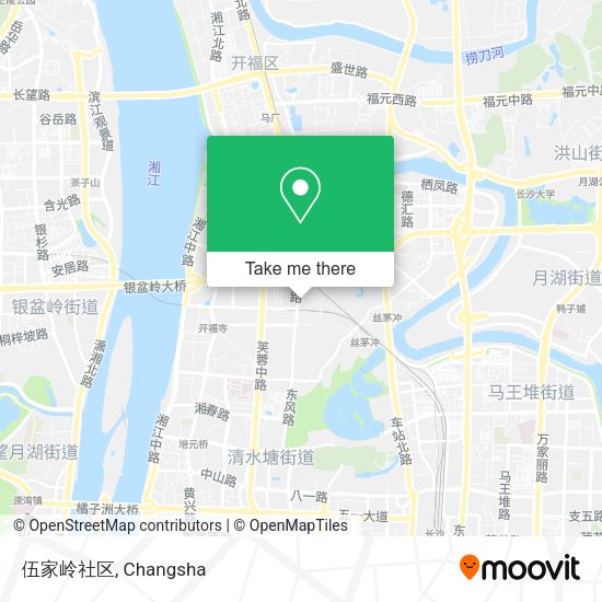 伍家岭社区 map