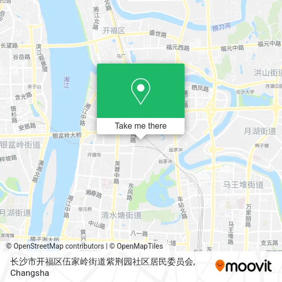 长沙市开福区伍家岭街道紫荆园社区居民委员会 map