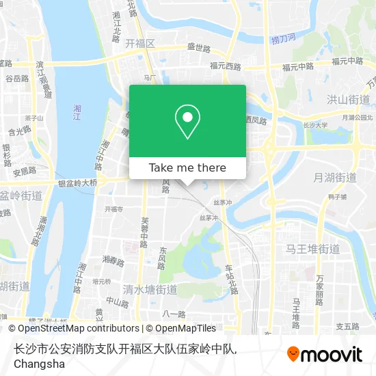 长沙市公安消防支队开福区大队伍家岭中队 map